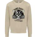 Handmade Choppers Biker Motorcycle Bike Mens Sweatshirt Jumper Sand