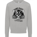 Handmade Choppers Biker Motorcycle Bike Mens Sweatshirt Jumper Sports Grey