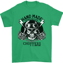 Handmade Choppers Biker Motorcycle Bike Mens T-Shirt 100% Cotton Irish Green