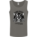 Handmade Choppers Biker Motorcycle Bike Mens Vest Tank Top Charcoal