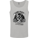 Handmade Choppers Biker Motorcycle Bike Mens Vest Tank Top Sports Grey