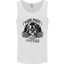 Handmade Choppers Biker Motorcycle Bike Mens Vest Tank Top White