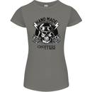 Handmade Choppers Biker Motorcycle Bike Womens Petite Cut T-Shirt Charcoal