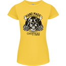 Handmade Choppers Biker Motorcycle Bike Womens Petite Cut T-Shirt Yellow