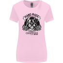 Handmade Choppers Biker Motorcycle Bike Womens Wider Cut T-Shirt Light Pink