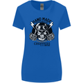 Handmade Choppers Biker Motorcycle Bike Womens Wider Cut T-Shirt Royal Blue