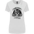 Handmade Choppers Biker Motorcycle Bike Womens Wider Cut T-Shirt White