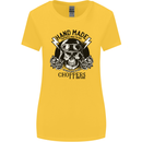 Handmade Choppers Biker Motorcycle Bike Womens Wider Cut T-Shirt Yellow