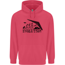 Hang Gliding Evolution Funny Hang Glider Childrens Kids Hoodie Heliconia