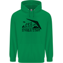 Hang Gliding Evolution Funny Hang Glider Childrens Kids Hoodie Irish Green