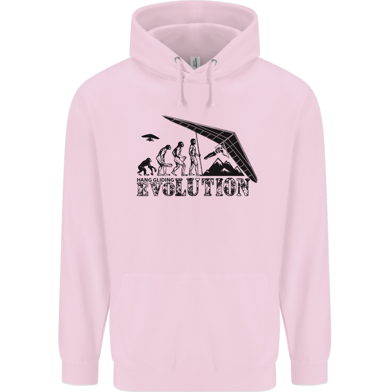 Hang Gliding Evolution Funny Hang Glider Childrens Kids Hoodie Light Pink