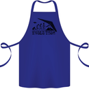 Hang Gliding Evolution Funny Hang Glider Cotton Apron 100% Organic Royal Blue
