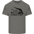 Hang Gliding Evolution Funny Hang Glider Kids T-Shirt Childrens Charcoal