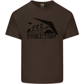 Hang Gliding Evolution Funny Hang Glider Kids T-Shirt Childrens Chocolate