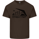 Hang Gliding Evolution Funny Hang Glider Kids T-Shirt Childrens Chocolate