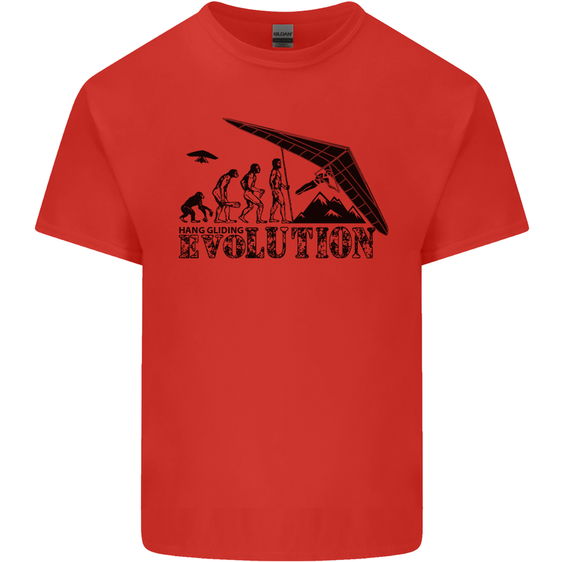 Hang Gliding Evolution Funny Hang Glider Kids T-Shirt Childrens Red