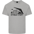 Hang Gliding Evolution Funny Hang Glider Kids T-Shirt Childrens Sports Grey