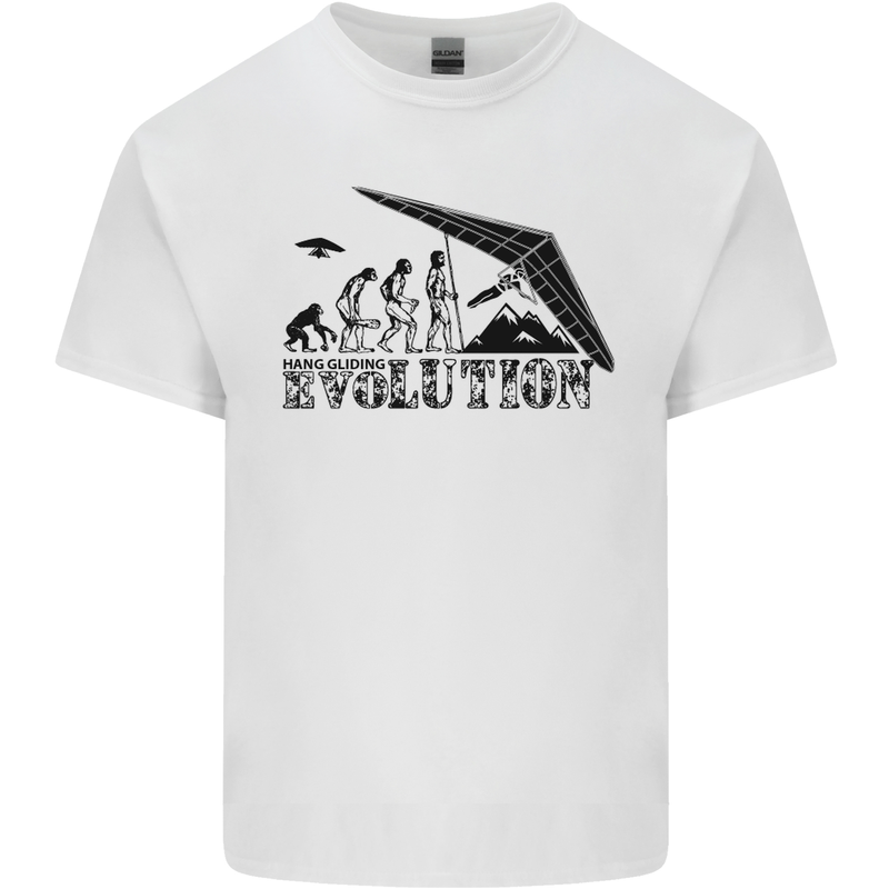 Hang Gliding Evolution Funny Hang Glider Kids T-Shirt Childrens White