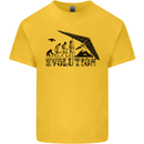 Hang Gliding Evolution Funny Hang Glider Kids T-Shirt Childrens Yellow