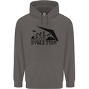 Hang Gliding Evolution Funny Hang Glider Mens 80% Cotton Hoodie Charcoal