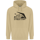 Hang Gliding Evolution Funny Hang Glider Mens 80% Cotton Hoodie Sand