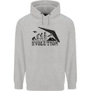 Hang Gliding Evolution Funny Hang Glider Mens 80% Cotton Hoodie Sports Grey