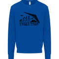 Hang Gliding Evolution Funny Hang Glider Mens Sweatshirt Jumper Royal Blue
