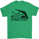 Hang Gliding Evolution Funny Hang Glider Mens T-Shirt Cotton Gildan Irish Green
