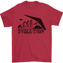 Hang Gliding Evolution Funny Hang Glider Mens T-Shirt Cotton Gildan Red
