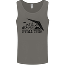 Hang Gliding Evolution Funny Hang Glider Mens Vest Tank Top Charcoal
