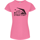 Hang Gliding Evolution Funny Hang Glider Womens Petite Cut T-Shirt Azalea