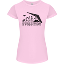 Hang Gliding Evolution Funny Hang Glider Womens Petite Cut T-Shirt Light Pink