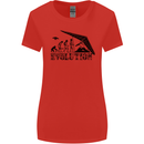 Hang Gliding Evolution Funny Hang Glider Womens Wider Cut T-Shirt Red
