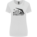 Hang Gliding Evolution Funny Hang Glider Womens Wider Cut T-Shirt White