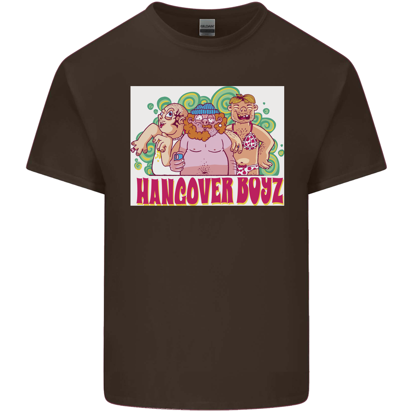 Hangover Boyz Stag Do Doo Funny Beer Kids T-Shirt Childrens Chocolate