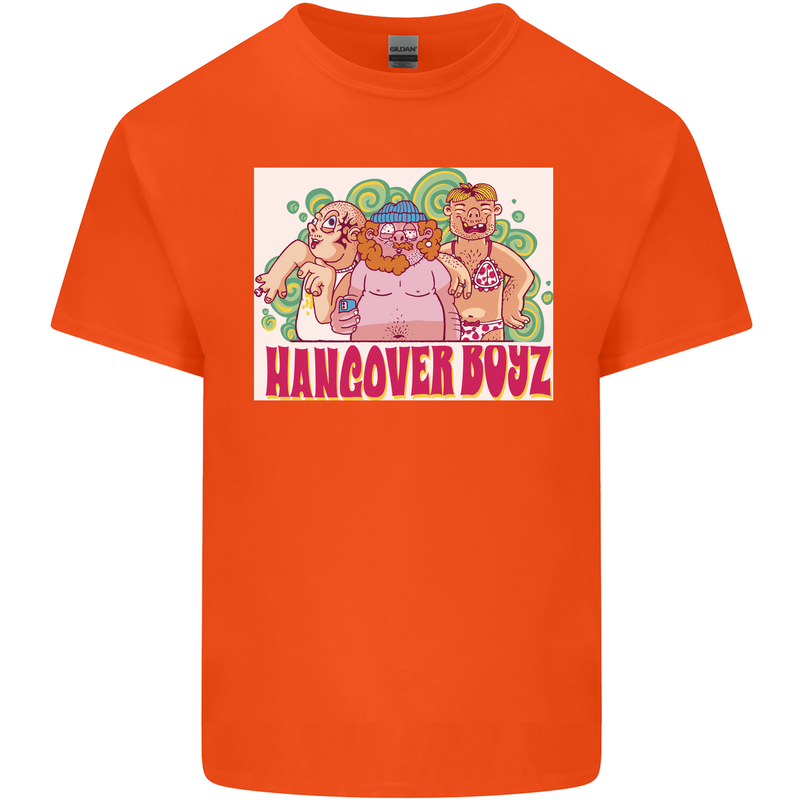 Hangover Boyz Stag Do Doo Funny Beer Kids T-Shirt Childrens Orange
