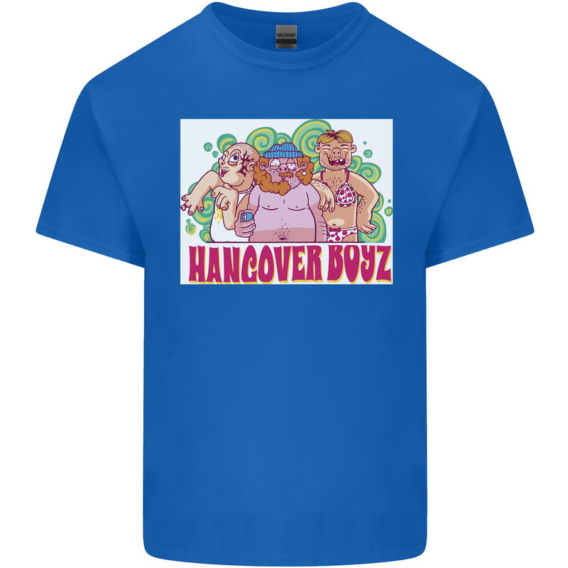 Hangover Boyz Stag Do Doo Funny Beer Kids T-Shirt Childrens Royal Blue
