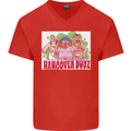 Hangover Boyz Stag Do Doo Funny Beer Mens V-Neck Cotton T-Shirt Red