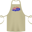 Happy Australia National Day Flag Cotton Apron 100% Organic Khaki