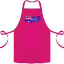 Happy Australia National Day Flag Cotton Apron 100% Organic Pink