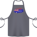 Happy Australia National Day Flag Cotton Apron 100% Organic Steel