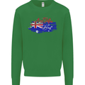 Happy Australia National Day Flag Kids Sweatshirt Jumper Irish Green