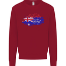 Happy Australia National Day Flag Kids Sweatshirt Jumper Red