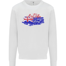 Happy Australia National Day Flag Kids Sweatshirt Jumper White