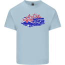 Happy Australia National Day Flag Kids T-Shirt Childrens Light Blue