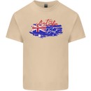 Happy Australia National Day Flag Mens Cotton T-Shirt Tee Top Sand