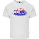 Happy Australia National Day Flag Mens Cotton T-Shirt Tee Top White