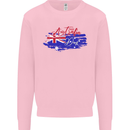 Happy Australia National Day Flag Mens Sweatshirt Jumper Light Pink