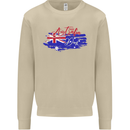 Happy Australia National Day Flag Mens Sweatshirt Jumper Sand