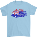 Happy Australia National Day Flag Mens T-Shirt Cotton Gildan Light Blue